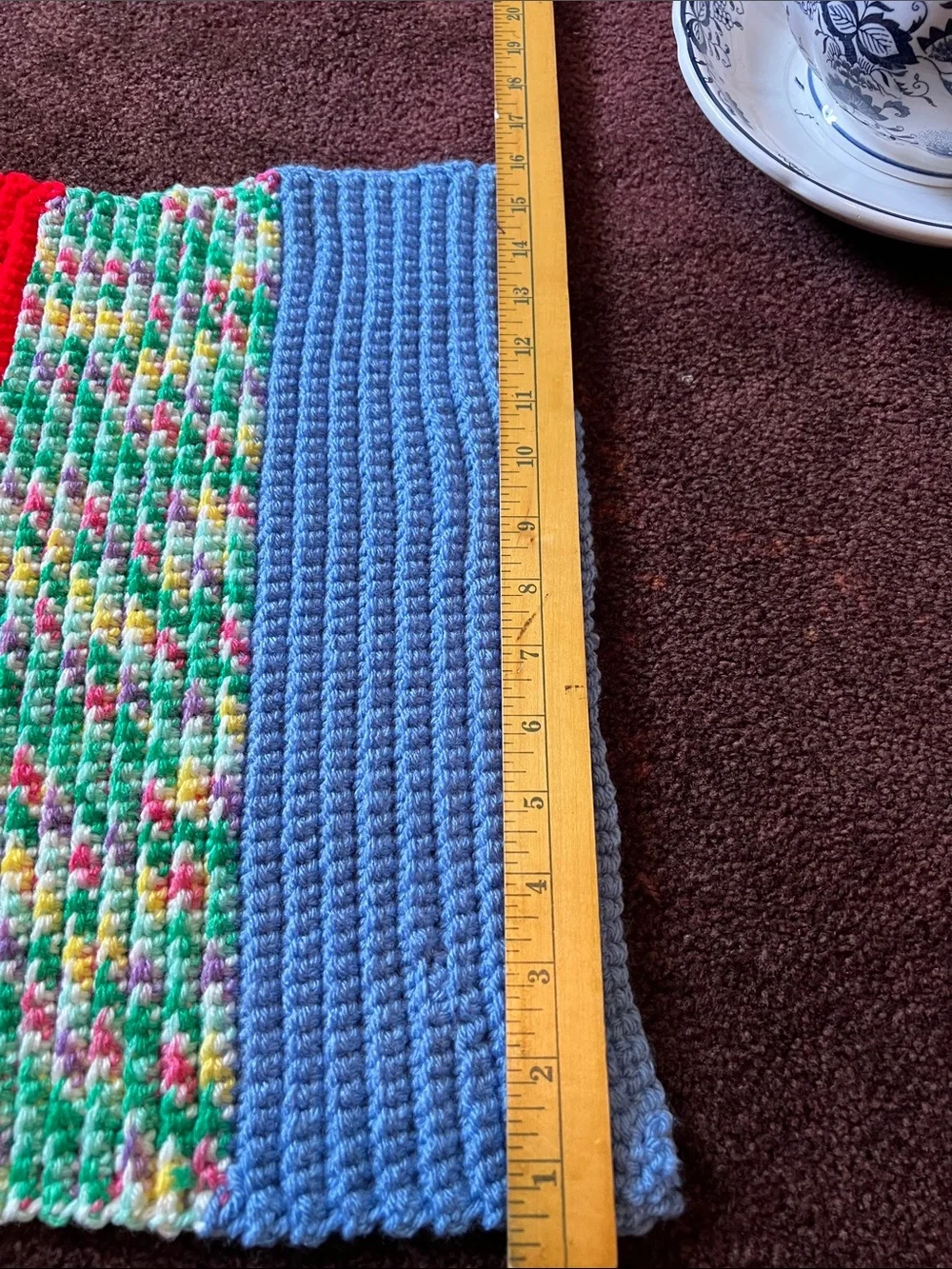 Handmade Crocheted Multi-Color Doll or Baby Throw